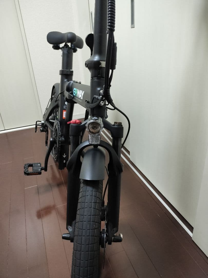 【美品】ERWAY A02 電動自転車ブラック 付属品付き