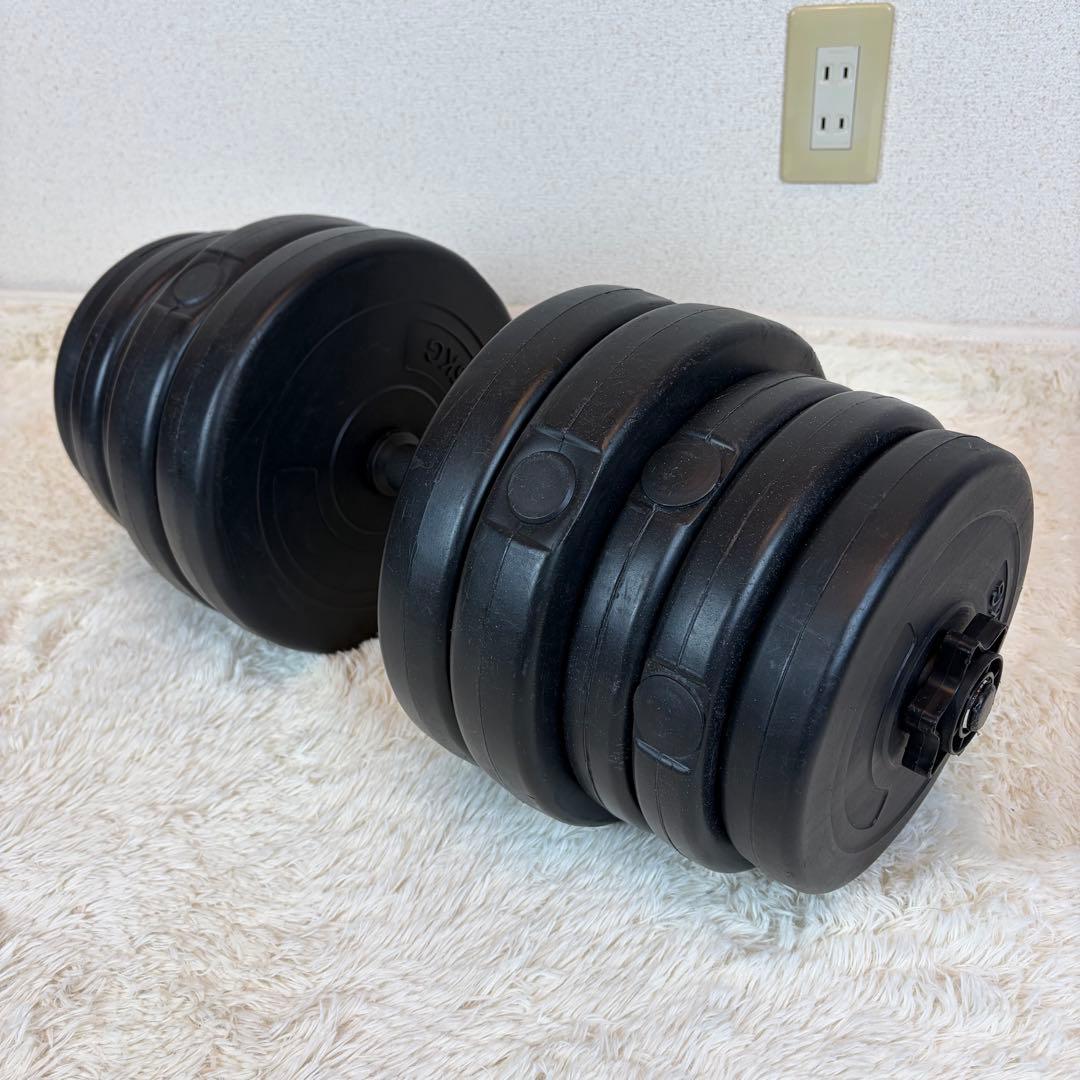 直接引き取り限定 約80kg 可変式 ダンベル プレート セット