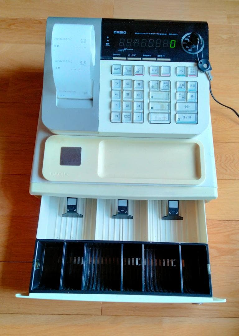 CASIO 電子レジスター　SE-S20-WE　中古美品