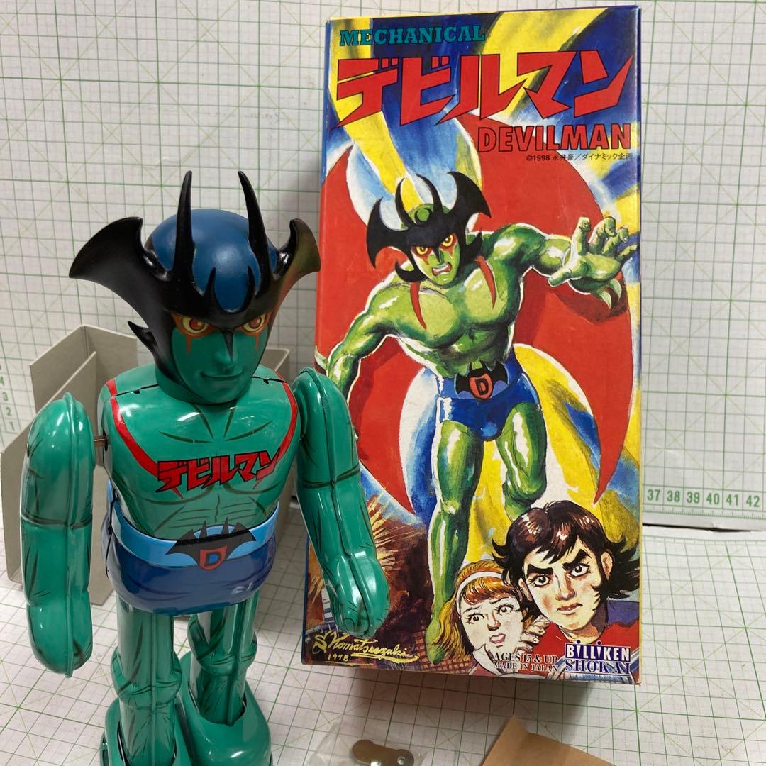 1998年ビリケン商会から限定品として発売ブリキ製ゼンマイ歩行希少品!デビルマン