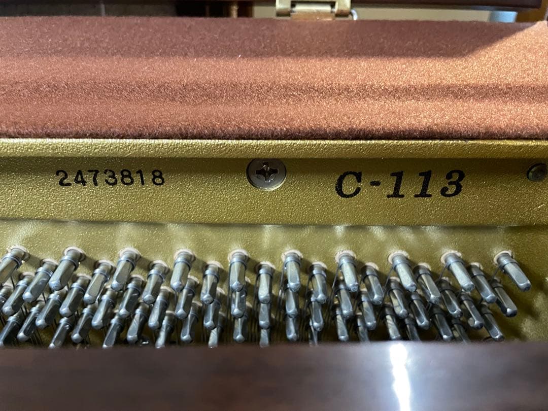 【上品なデザイン】KAWAI c-113 アップライトピアノ スツール付き