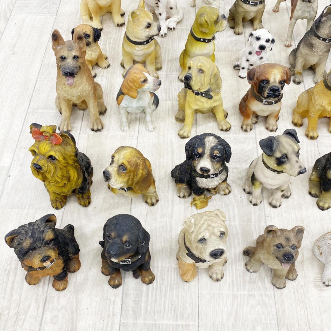 犬の置物まとめ売り陶器製30体位