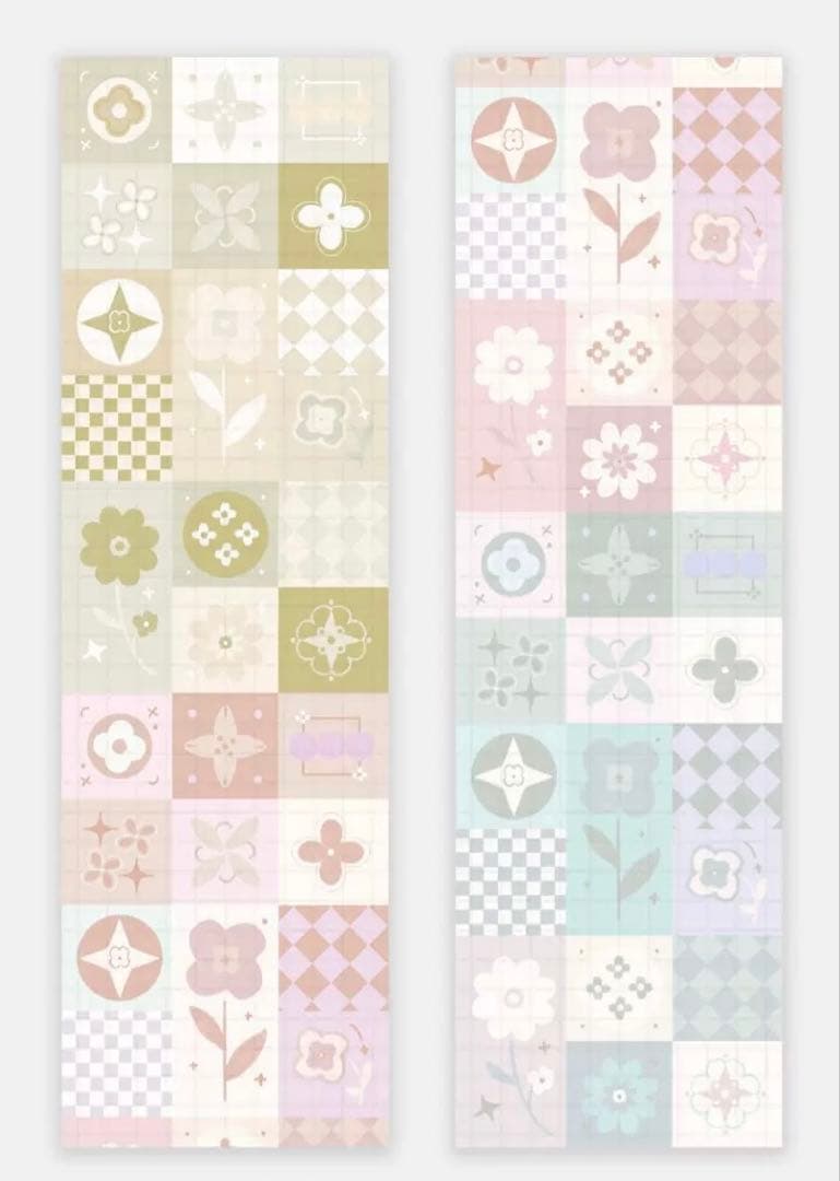 雀斑茶《花砖》海外マスキングテープ　マステ 【2230】