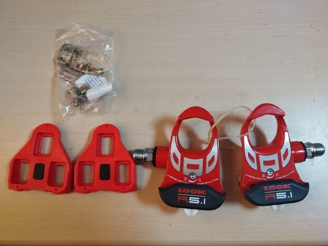 【絶版品】LOOK A5.1ペダル 【デルタ】未使用箱付 オマケのクリート付