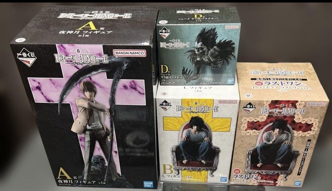 デスノート一番くじ　フィギュアコンプ4点セット