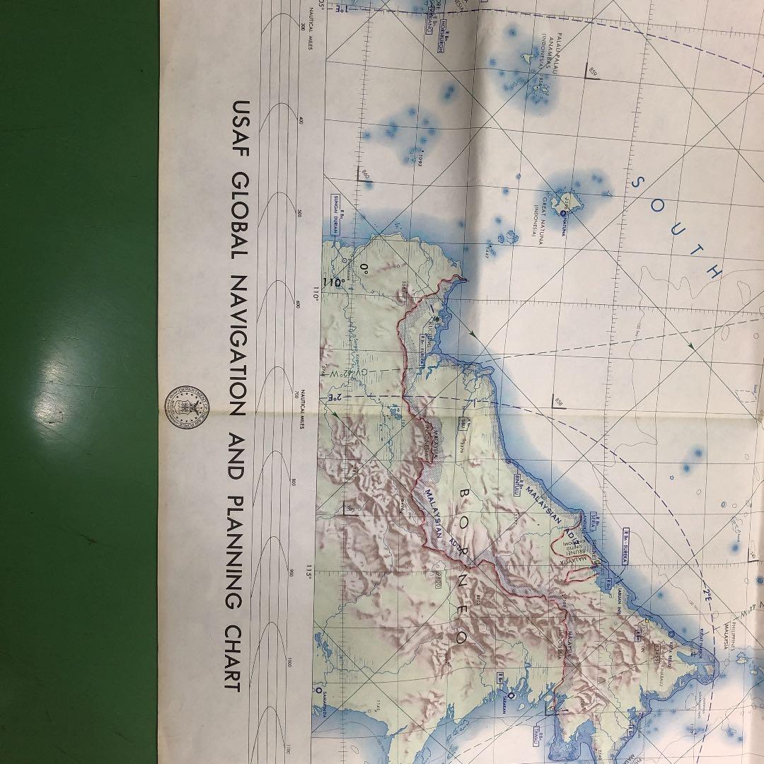 米軍　アメリカ軍　自衛隊　アンティーク　 古地図　ミリタリー　ビンテージ